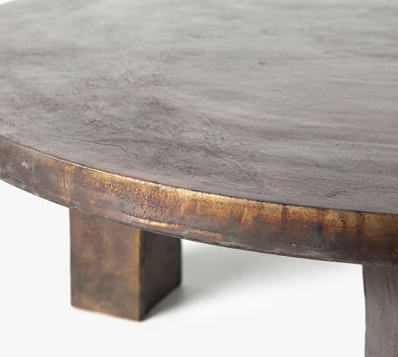 Marsh Iron Round Coffee Table - Thumbnail 3