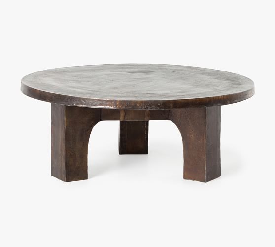 Marsh Iron Round Coffee Table - Thumbnail 2