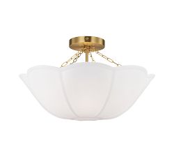 Rosy Round Flush Mount (19")