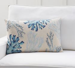 Coastline Blue Pillow Cover &amp; Throw Set