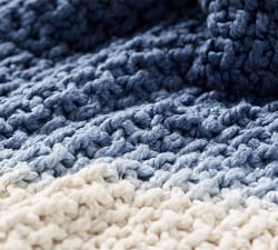 Coastline Blue Pillow Cover &amp; Throw Set