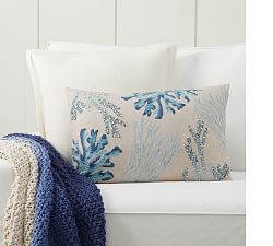 Coastline Blue Pillow Cover &amp; Throw Set
