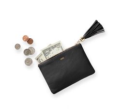 Mark &amp; Graham Leather Tassel Zipper Pouch
