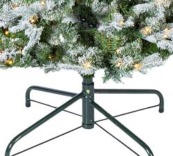 Narrow Natural Cut Winter Flocked Spruce