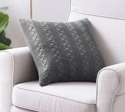 Evette Cable Knit Pillow
