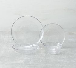 Open Box: Los Cabos 16-Piece Dinnerware Set - Clear