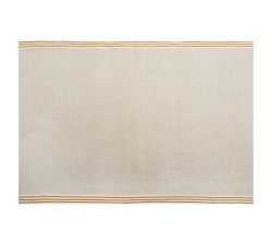 Handmade Block-Print Striped Tea Towels, Set of 2