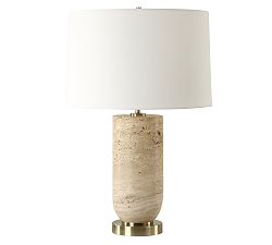Eliana Travertine Table Lamp (24.5&quot;)