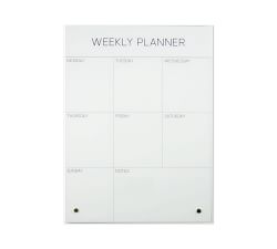 Glass Weekly Planner Dry Erase Board