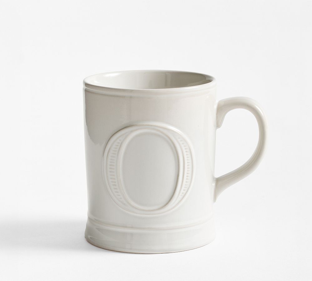 Embossed Alphabet Mug
