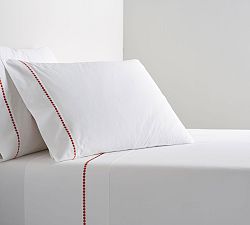 Open Box: Pearl Organic Percale Pillowcases, Standard, Set of 2 - Ruby