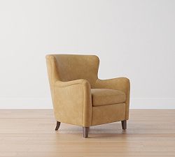Open Box: Willem Leather Armchair - Nubuck Camel