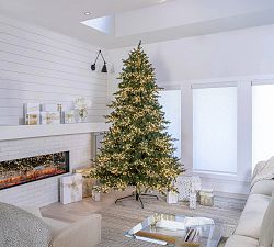 Pre-lit Faux Natural Cut Monaco Pine