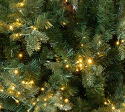 Pre-lit Faux Natural Cut Portland Pine