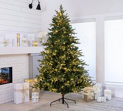 Pre-lit Faux Natural Cut Portland Pine