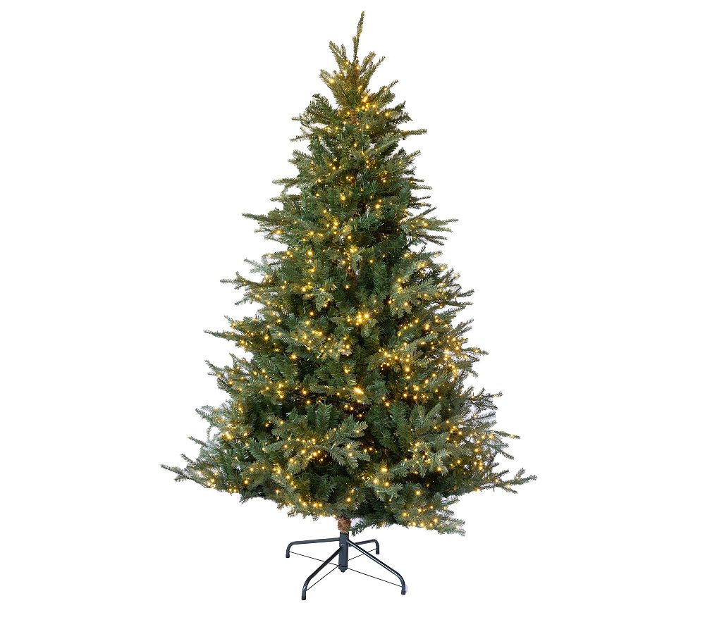 Pre-lit Faux Natural Cut Portland Pine