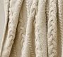 Classic Cable Knit Throw