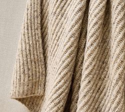Heathered Ribbed Throw