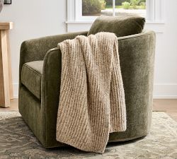 Heathered Ribbed Throw