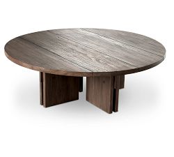 Enid Teak Round Outdoor Coffee Table (48")