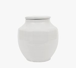 Open Box: Lowrie Terracotta Jar, 9"H - White