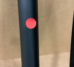 Open Box: 9' Round Outdoor Umbrella with Aluminum Tilt Pole - Sunbrella® Black, Black Pole