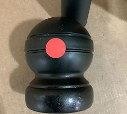 Open Box: 9' Round Outdoor Umbrella with Aluminum Tilt Pole - Sunbrella® Black, Black Pole