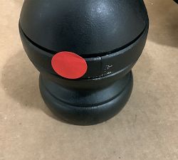 Open Box: 9' Round Outdoor Umbrella with Aluminum Tilt Pole - Sunbrella® Black, Black Pole