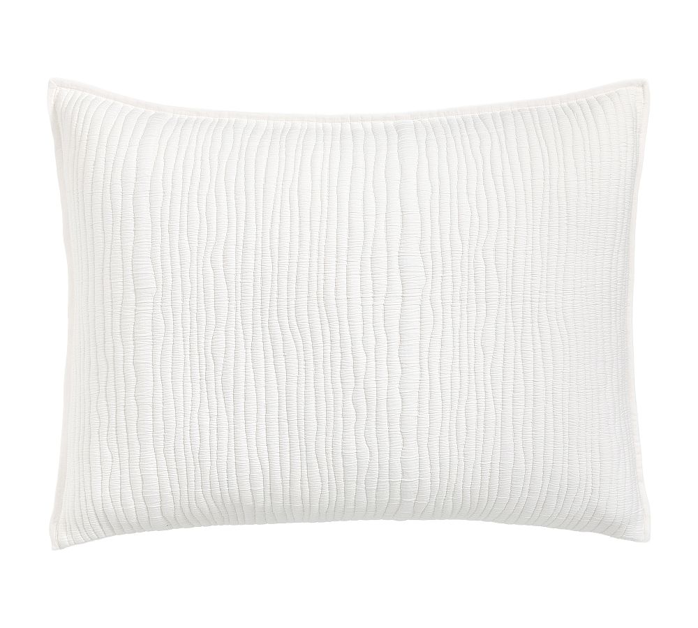 Coastal Washed Quilted Sham - White, Standard