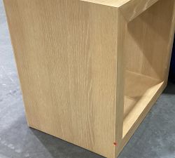 Open Box: Folsom Rectangular End Table, 26" - Cerused Natural