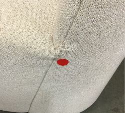 Open Box: Layton Fully Upholstered Dining Side Chair - Performance Boucle Oatmeal