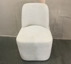 Open Box: Layton Fully Upholstered Dining Side Chair - Performance Boucle Oatmeal