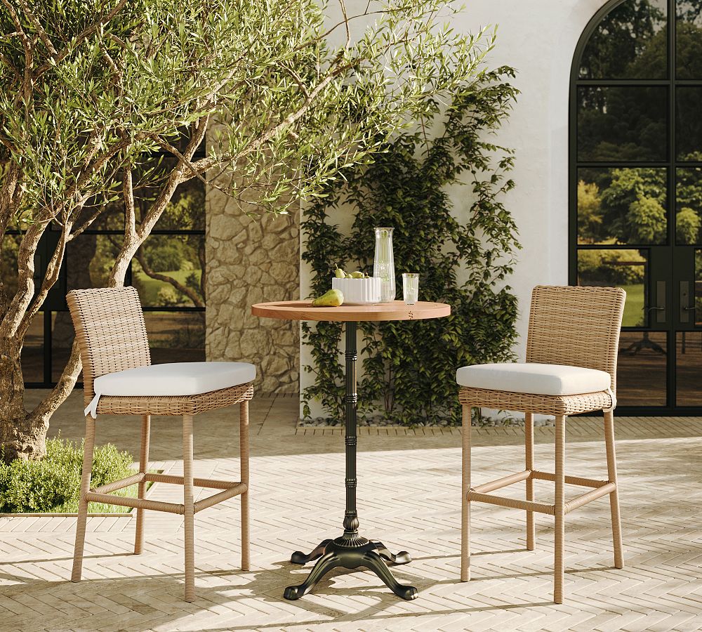 Round Bar Height Outdoor Bistro Table (30") | Pottery Barn