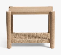 Bolinas Rectangular Woven Side Table (22")