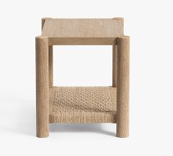 Bolinas Rectangular Woven Side Table (22")