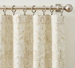 Golden Haze Printed Blackout Curtain