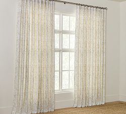 Golden Haze Printed Curtain