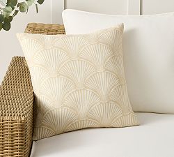 Shell Printed Outdoor Pillow