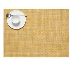 Open Box: Chilewich Basketweave Outdoor Placemats, Set of 4 - Ochre