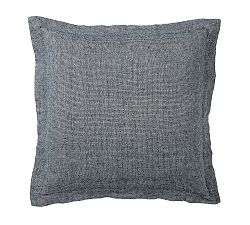 Open Box: European Flax Linen Waffle Sham, Euro, Set of 3 - Midnight