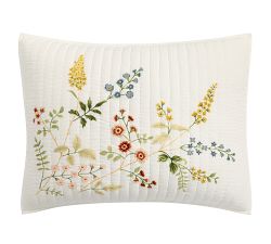 Spring Floral Bouquet Quilted Sham