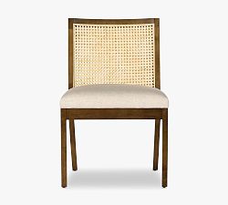 Open Box: Lisbon Cane Dining Chairs, Set of 2 - Toasted Nettlewood
