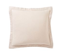 Open Box: Belgian Flax Linen Sham, Euro, Set of 3 - Rosewater