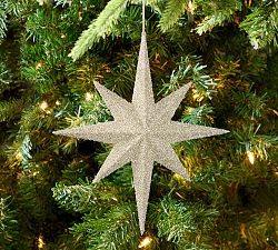 German Glitter Starburst Ornament