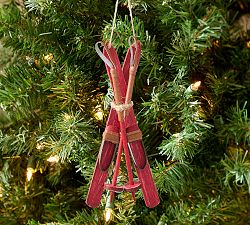 Red Skis Ornament