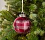 Stewart Plaid Etched Ornament