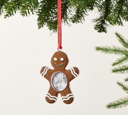 Gingerbread Enamel Frame Ornament