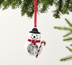 Enamel Frame Snowman Ornament