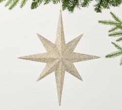 German Glitter Starburst Ornament
