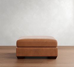 Big Sur Leather Sectional Ottoman